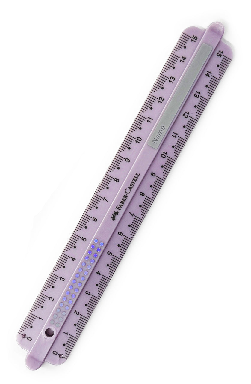 Faber-Castell-Lineal-Sparkle-rose-15cm-Lineal-Linkshaender-Rechtshaender-online-kaufen-lafueliki