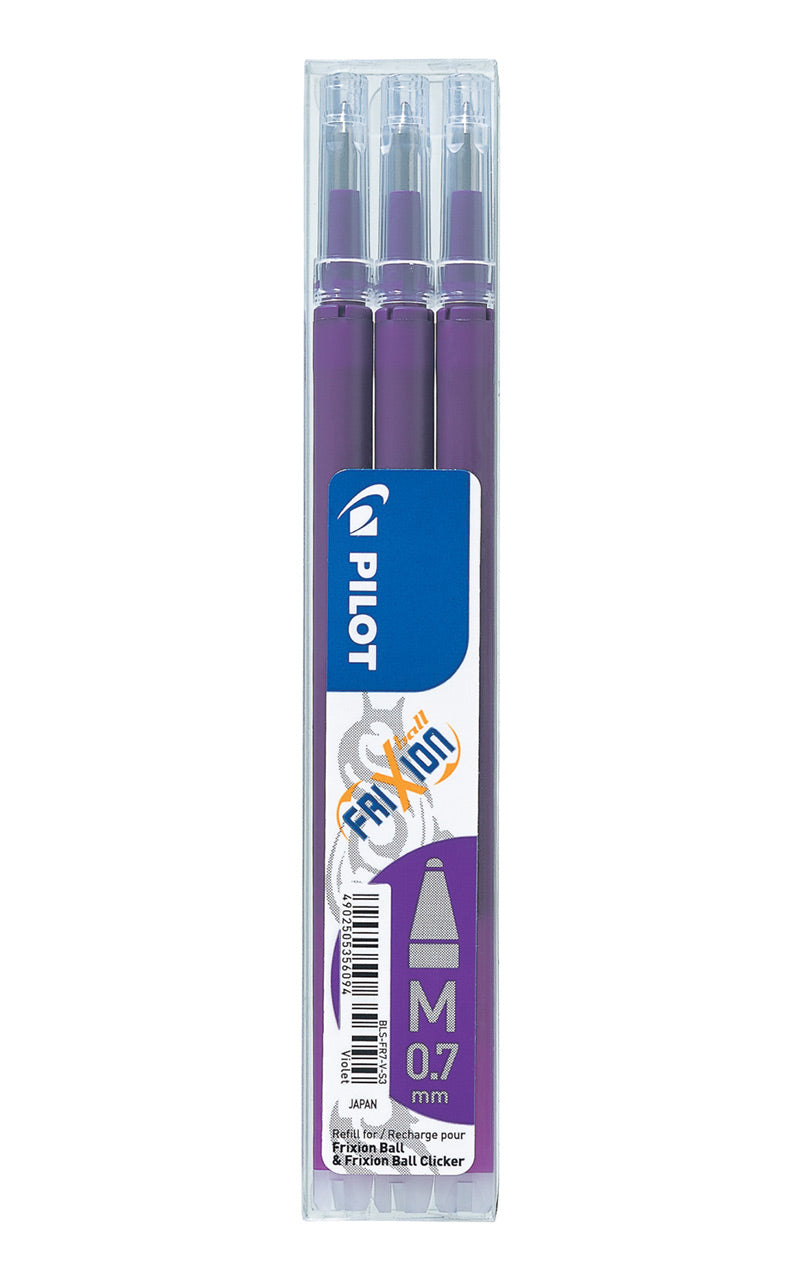 Frixion-Ball-Tintenroller-Ersatzmine-3er-Set-lila-4902505358094-lafueliki