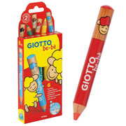 GIOTTO be-be Super-Farbstifte 6er + Spitzer (ab 2)
