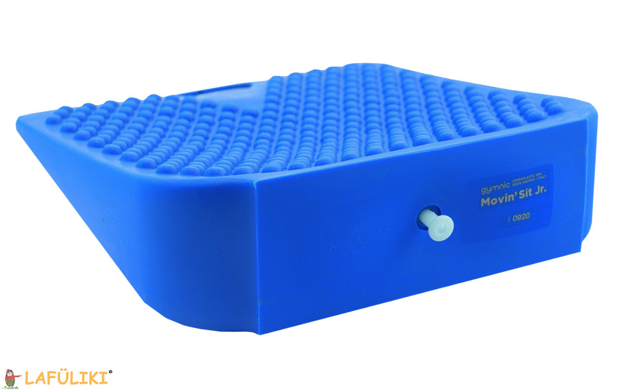 GYMNIC-Movin-Sit-Junior-blau-von-oben-seite-Keilkissen-fuer-Kinder-lafueliki
