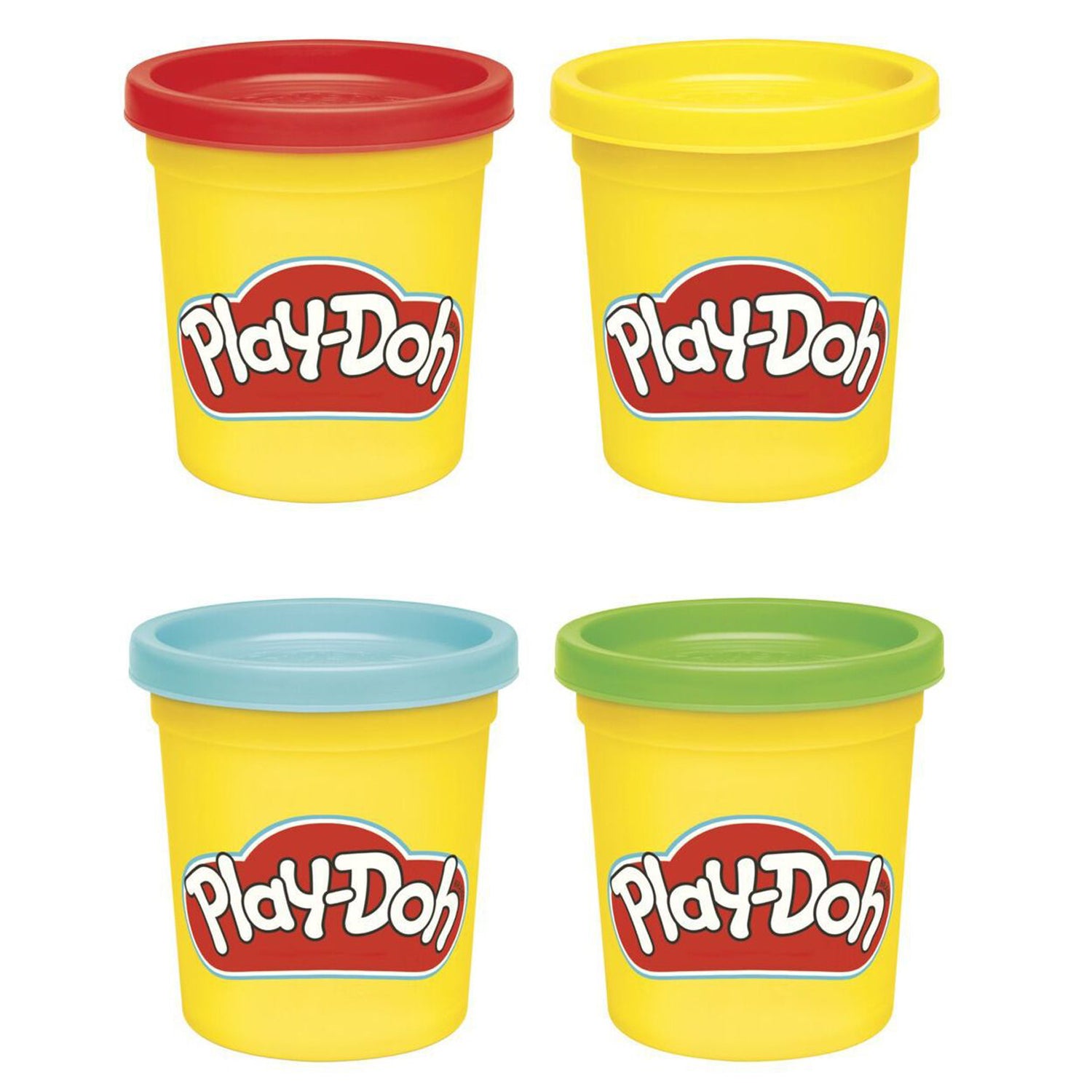 Hasbro Play-Doh 4er Pack Knete · klassische Farben · 4 x 85 g