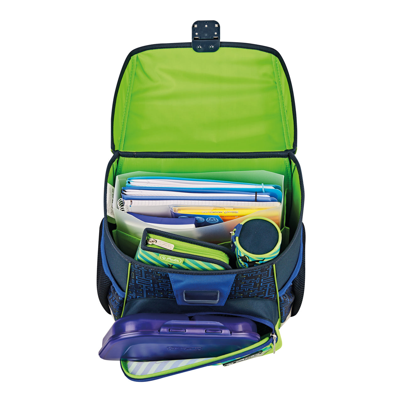 Herlitz-Loop-Plus-Schulranzen-Ninja-50043170-offen-mit-inhalt-lafueliki