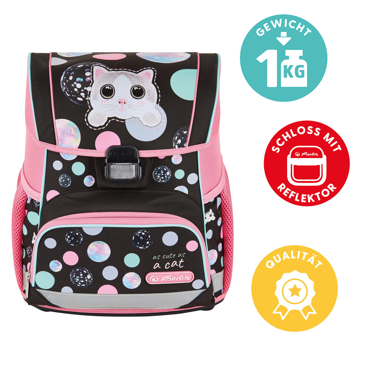 Herlitz-Loop-Plus-Schulranzen-katze-cute-cat-vorderseite-mit-icons-lafueliki
