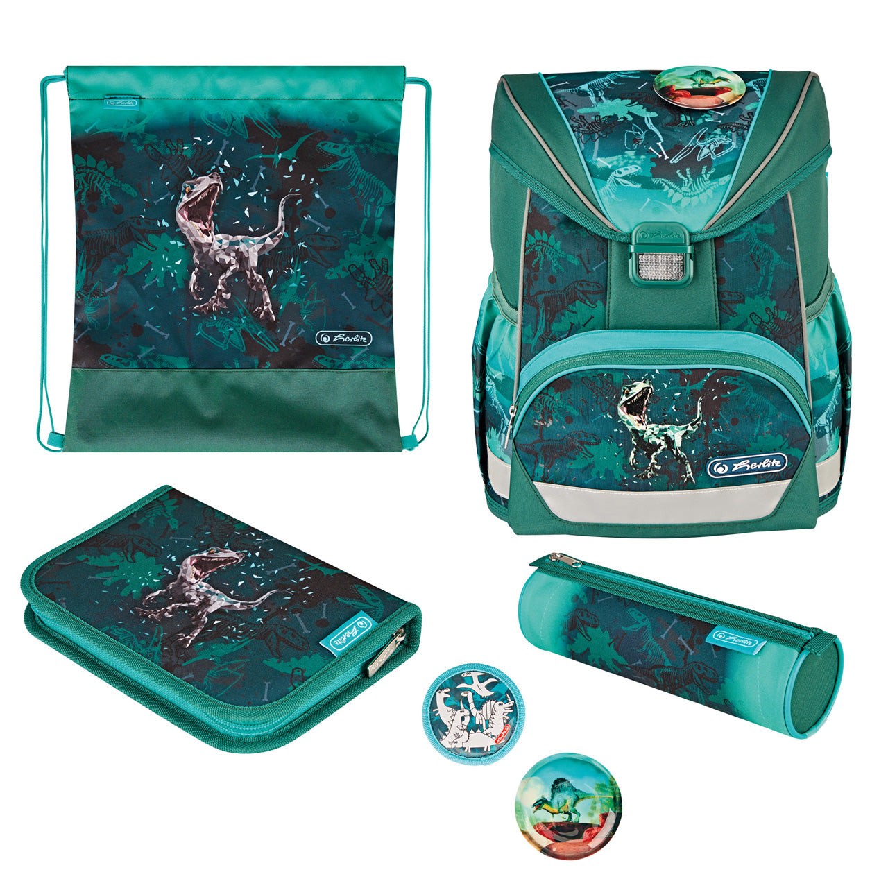 Herlitz-Schulranzen-Set-UltraLight-Plus-Green-Rex-Dinosaurier-4008110358444-online-kaufen-lafueliki