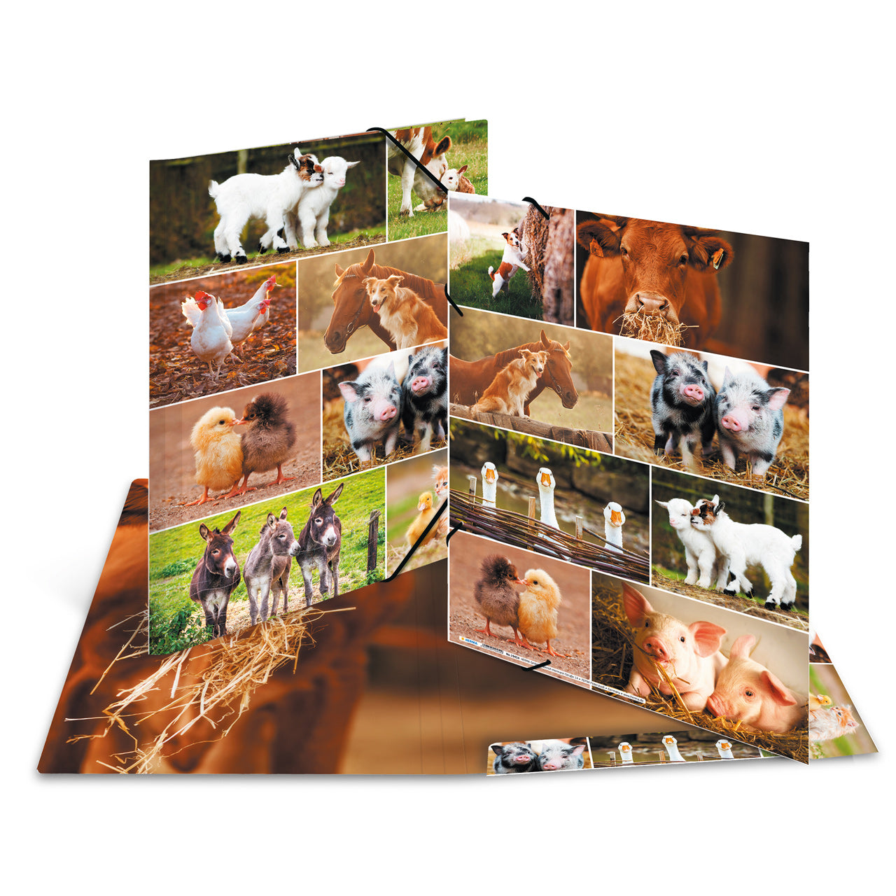 Herma-Sammelmappe-A4-Pappe-Bauernhof-Tiere-ansicht-19344-lafueliki