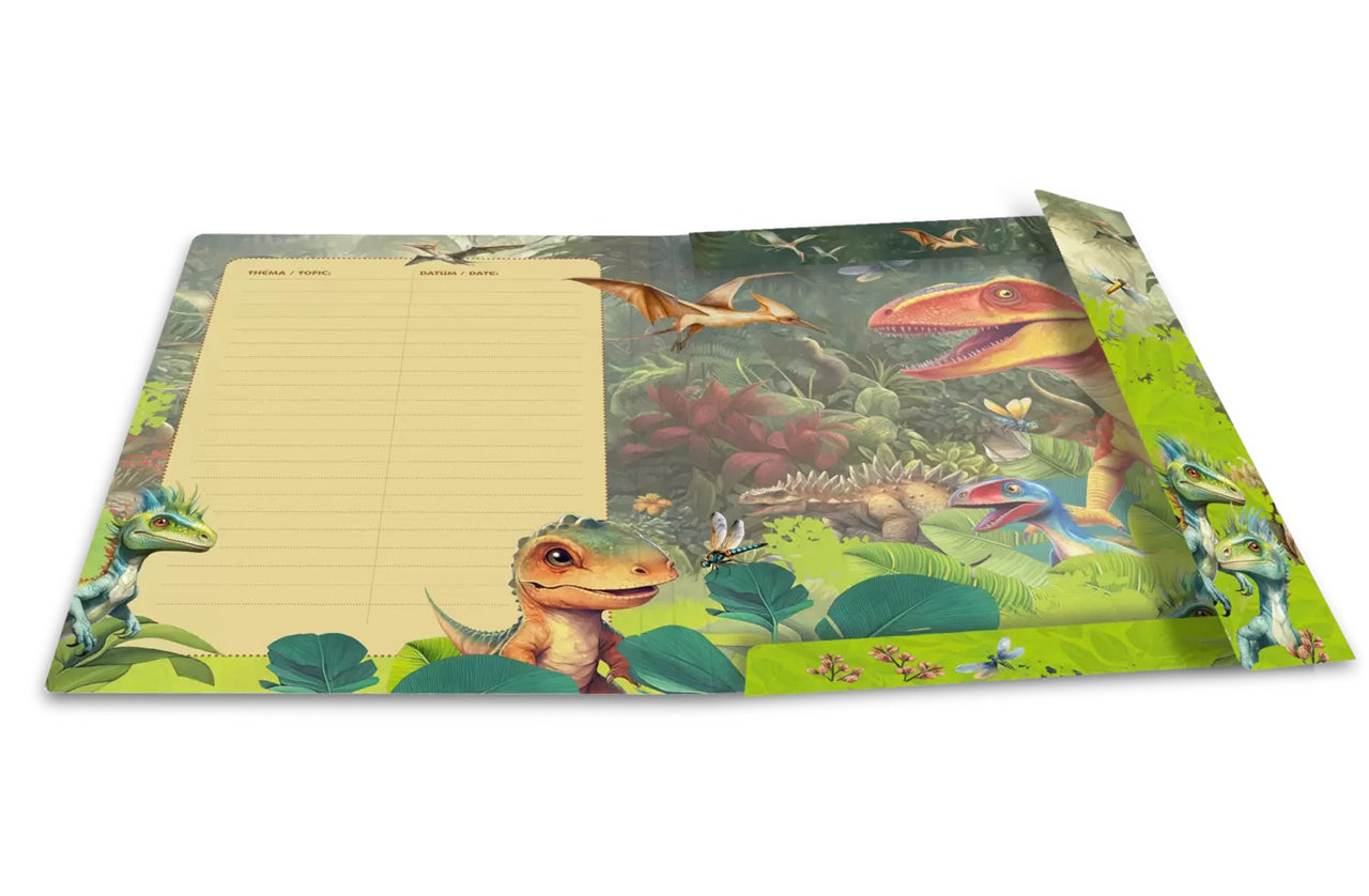 Herma-Zeichenmappe-A3-Pappe-Dino-World-Dinosaurier-offen-innen-19576-kaufen-lafueliki