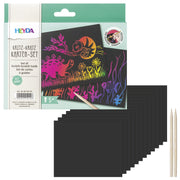 Heyda-Kritz-Kratz-Karten-Set-mit-Regenbogen-Effekt-204870703-12-Karten-Lafueliki