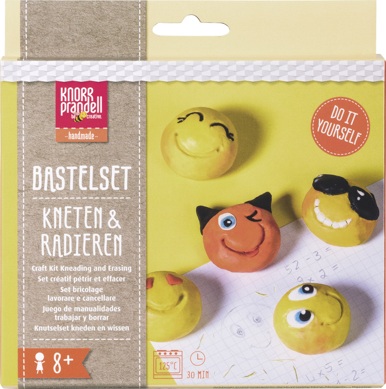 KNORR-prandell-Bastelset-Kneten-und-Radieren-Be-Happy-212159100-ovp-lafueliki