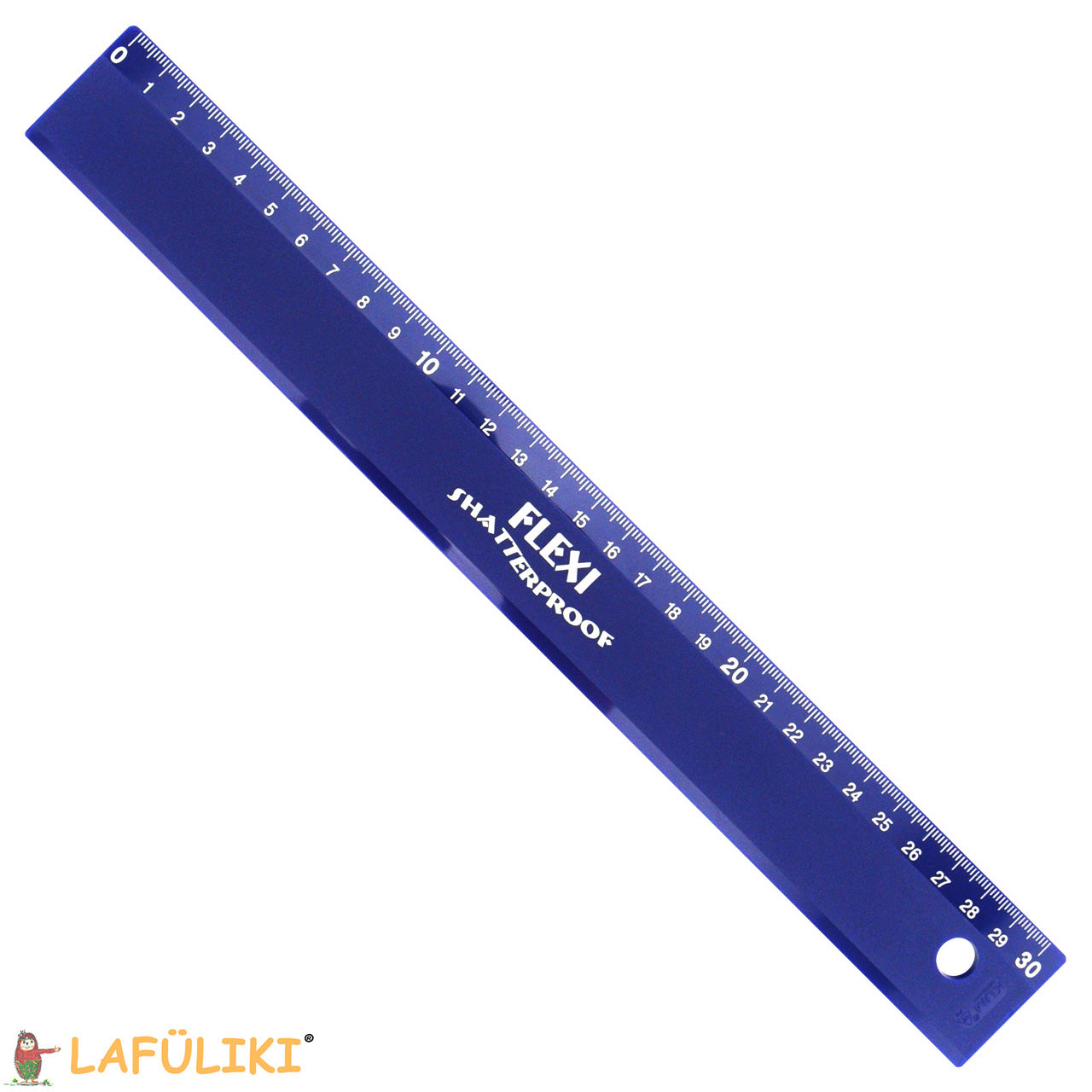 KUM-Kunststoff-Lineal-30cm-2011639-blau-Schullineal-rechtshaender-lafueliki