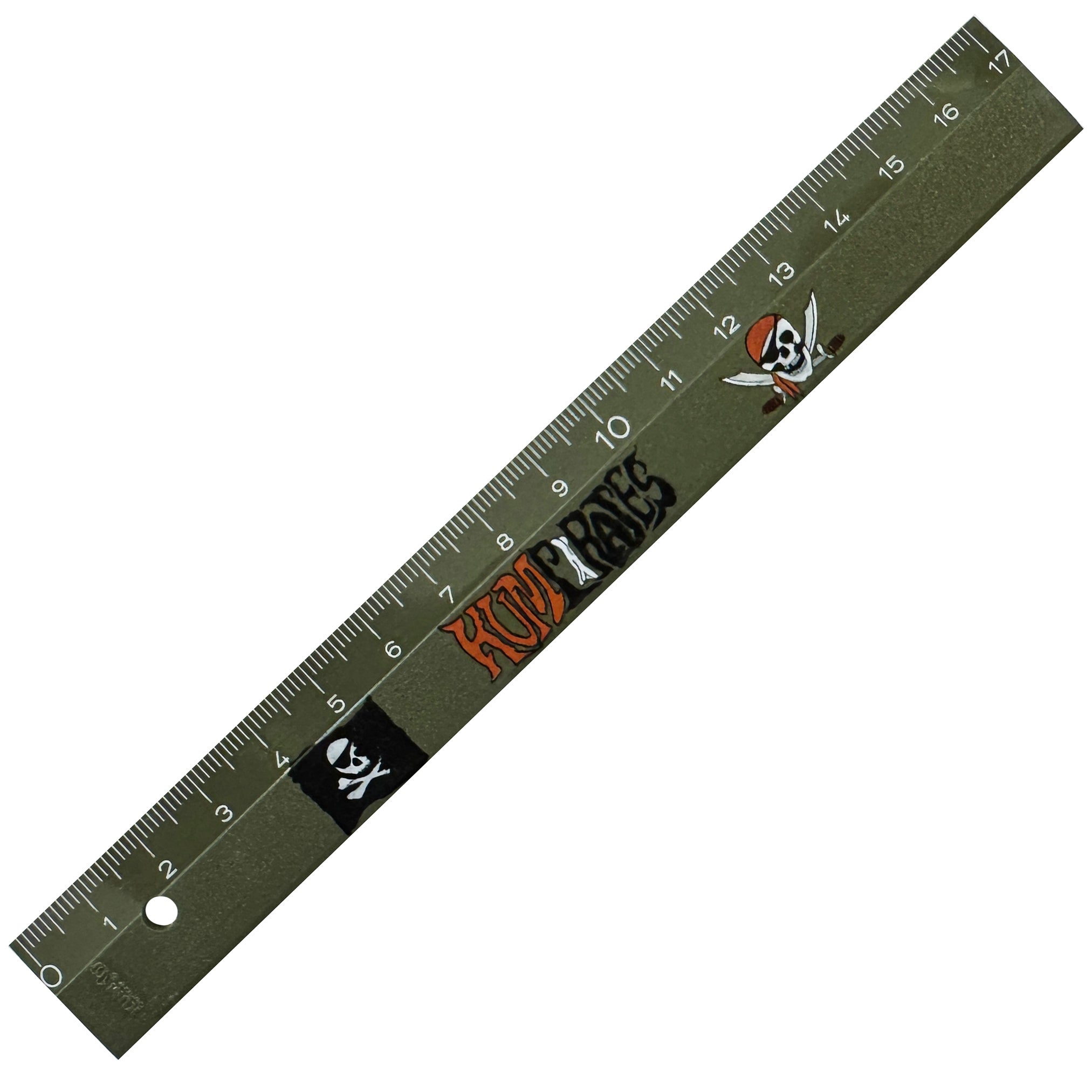 KUM Rechtshänder Lineal · 17 cm · Kunststoff · Pirat