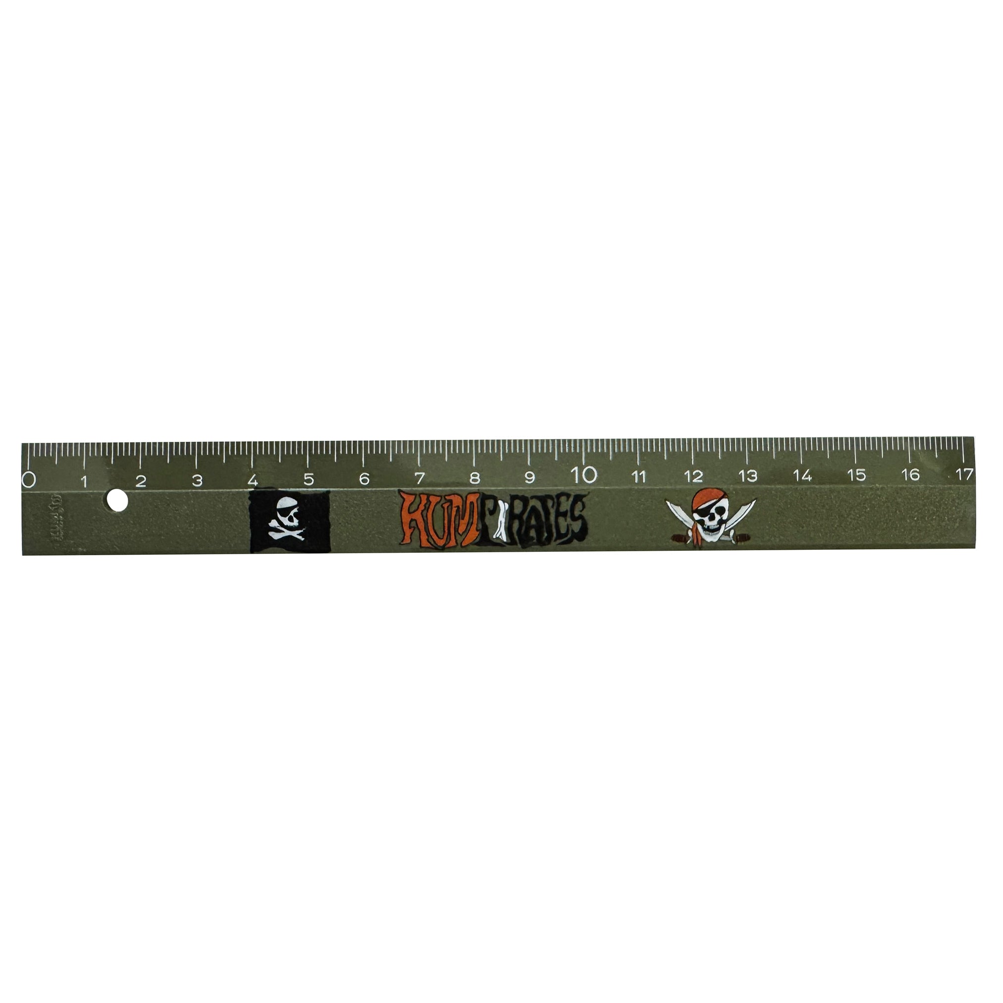 KUM Rechtshänder Lineal · 17 cm · Kunststoff · Pirat