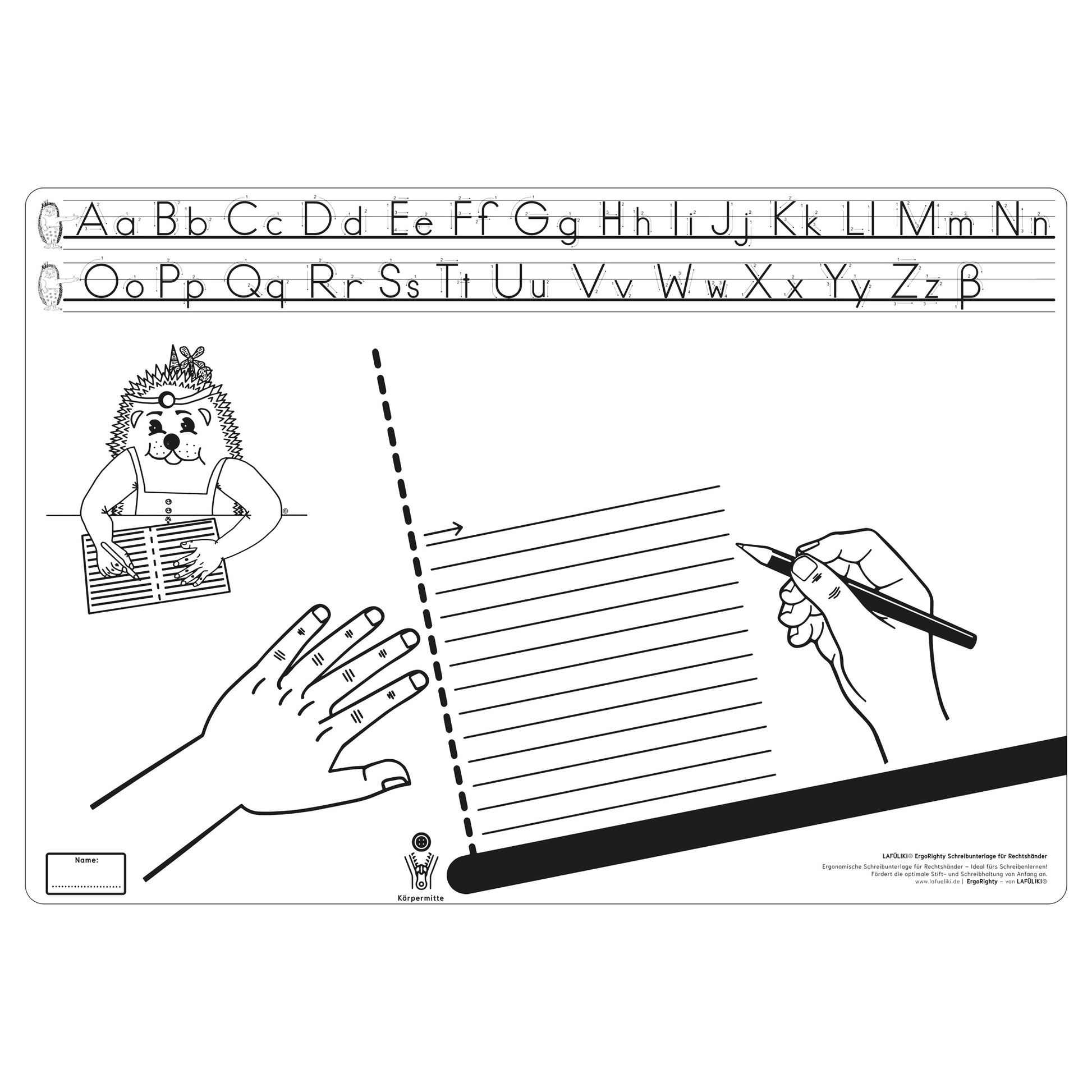 LAFueLIKI-ErgoRIGHTY-Schreibunterlage-Rechtshaender-weiss-sinnvoll-Kinder-grundschule-3800-shop-kaufen