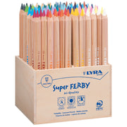 LYRA Super Ferby · Buntstifte · Natur · farbig sortiert · 96 Stueck · Holzaufsteller
