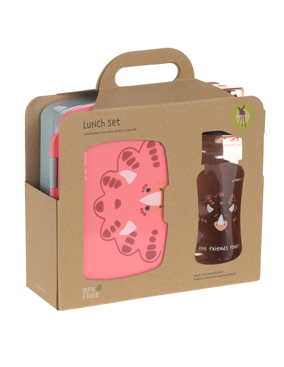 Laessig-Brotdose-Trinkflasche-Lunch-Set-Dino-Rose-pink-ovp-1210057549-online-kaufen-lafueliki