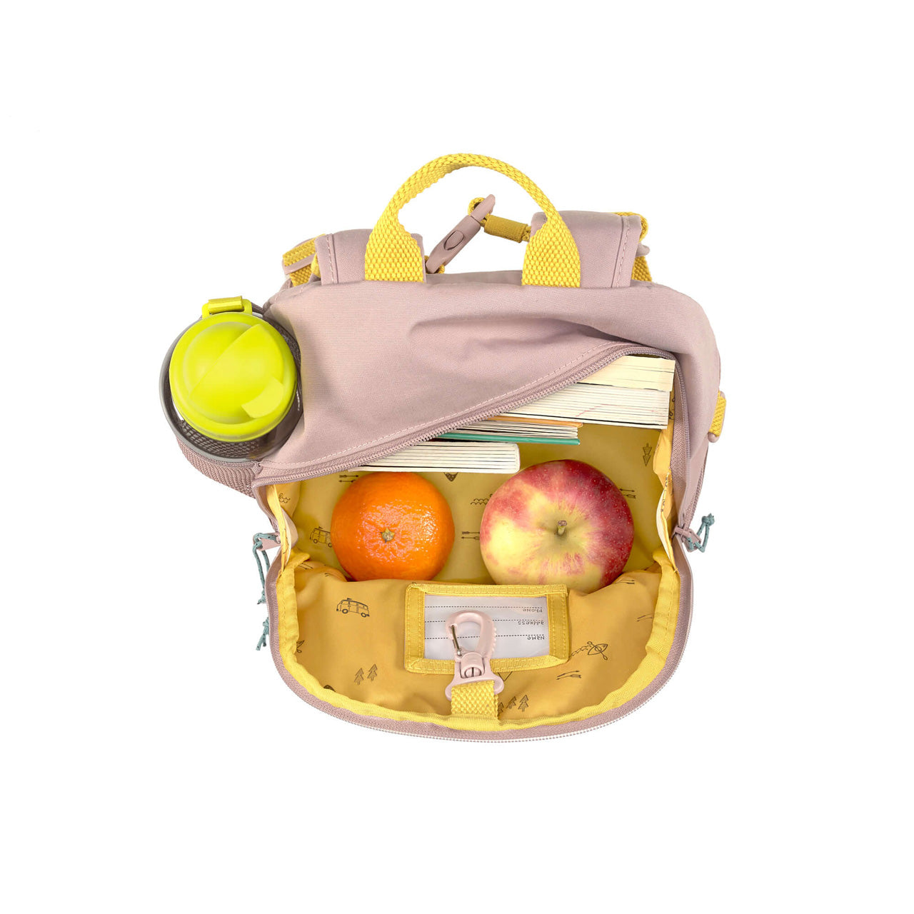 Laessig-Kindergartenrucksack-Adventure-Tipi-rosa-offen-mit-inhalt-1203001749-lafueliki