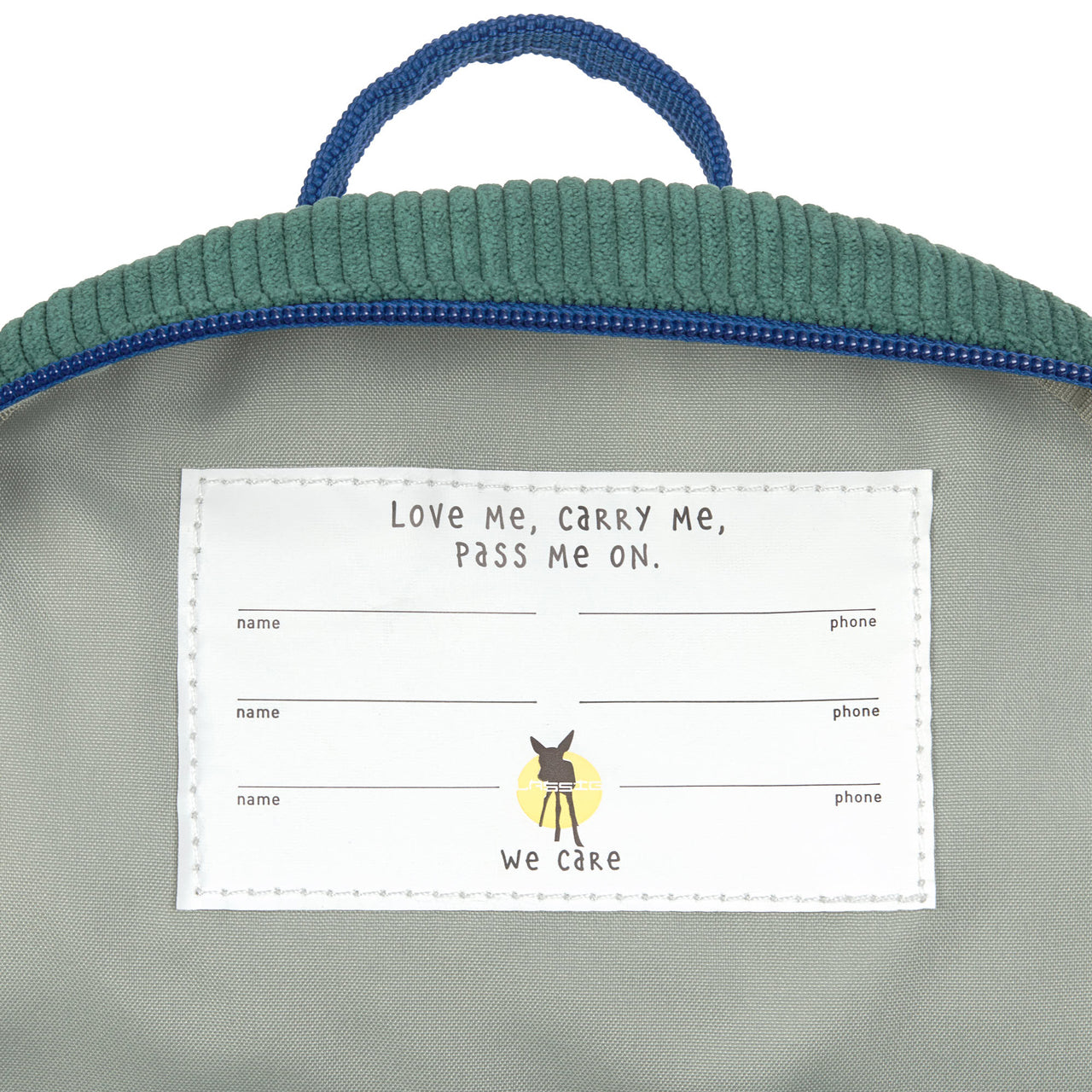 Laessig-Kindergartenrucksack-Tiny-Cord-Little-Gang-Fun-gruen-1203042339-Namensschild-lafueliki