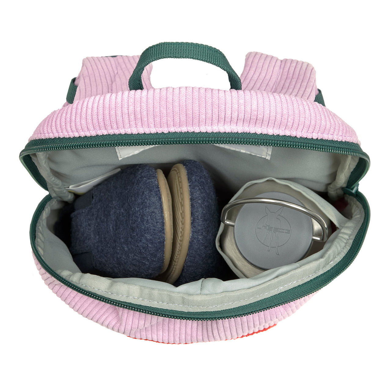 Laessig-Kindergartenrucksack-Tiny-Cord-Little-Gang-Rainbow-lilac-1203042041-ab-2-Jahren-offen-lafueliki
