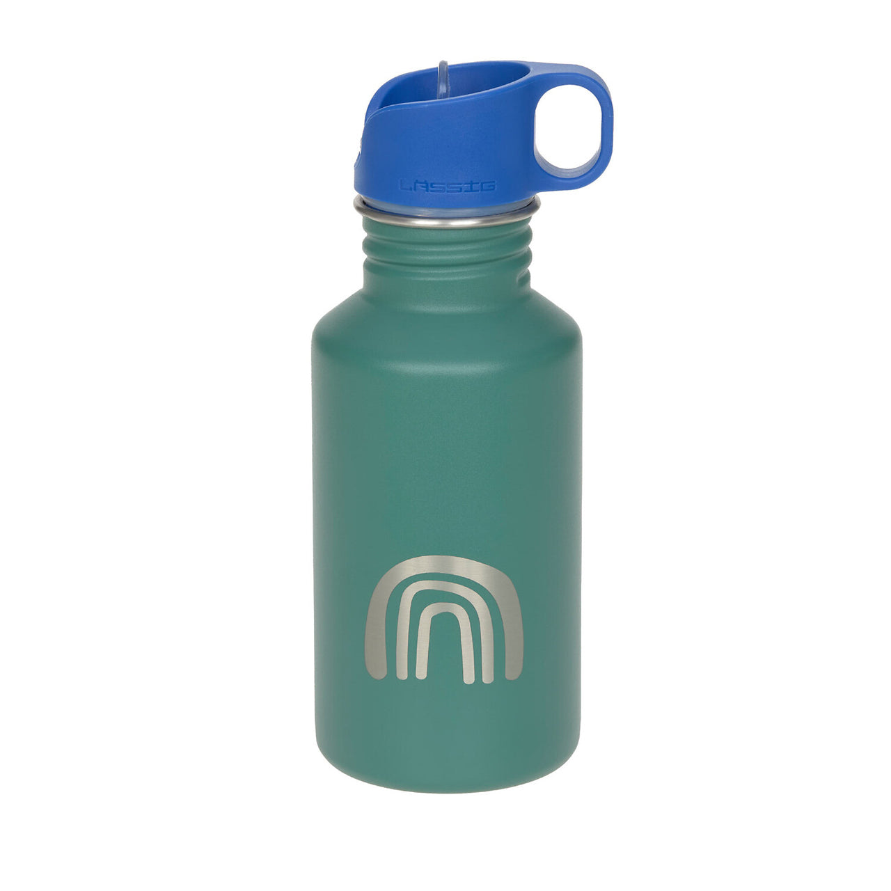 Laessig-Trinkflasche-aus-Edelstahl-Kinder-Smile-Little-Gang-regenbogen-Rainbow-gruen-green-12100255003-online-kaufen-lafueliki