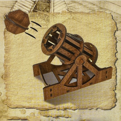 Leonardo-Da-Vinci-Holzbausatz-mini-Kanone-Bausatz-Puzzle-Modell-Modellbau-Holz-5132-kaufen-lafueliki