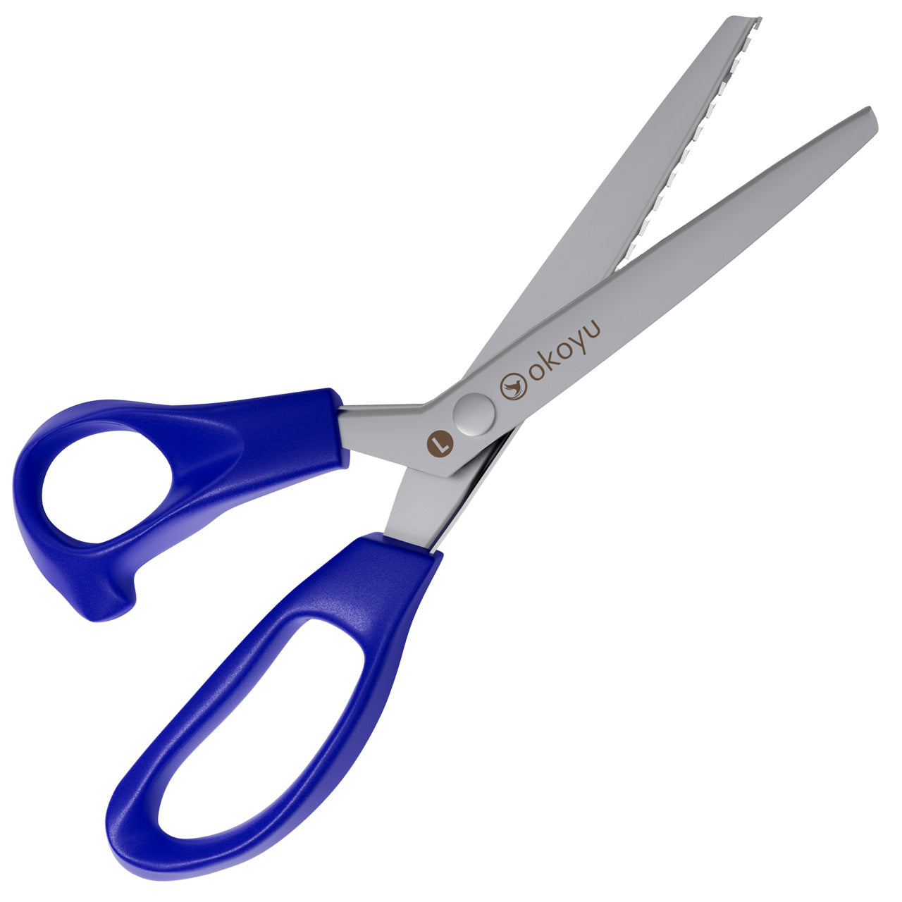 Linkshaender-Zackenschere-fuer-Stoff-Papier-Leder-Tonkarton-lafueliki