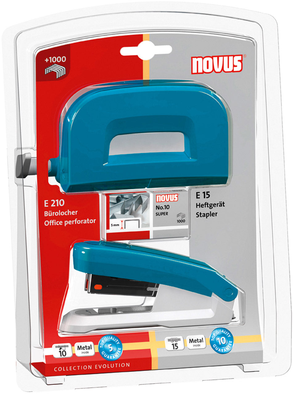 Novus-Locher-Tacker-Bueroset-Evolution-Twin-Set-E15-E210-pertrol