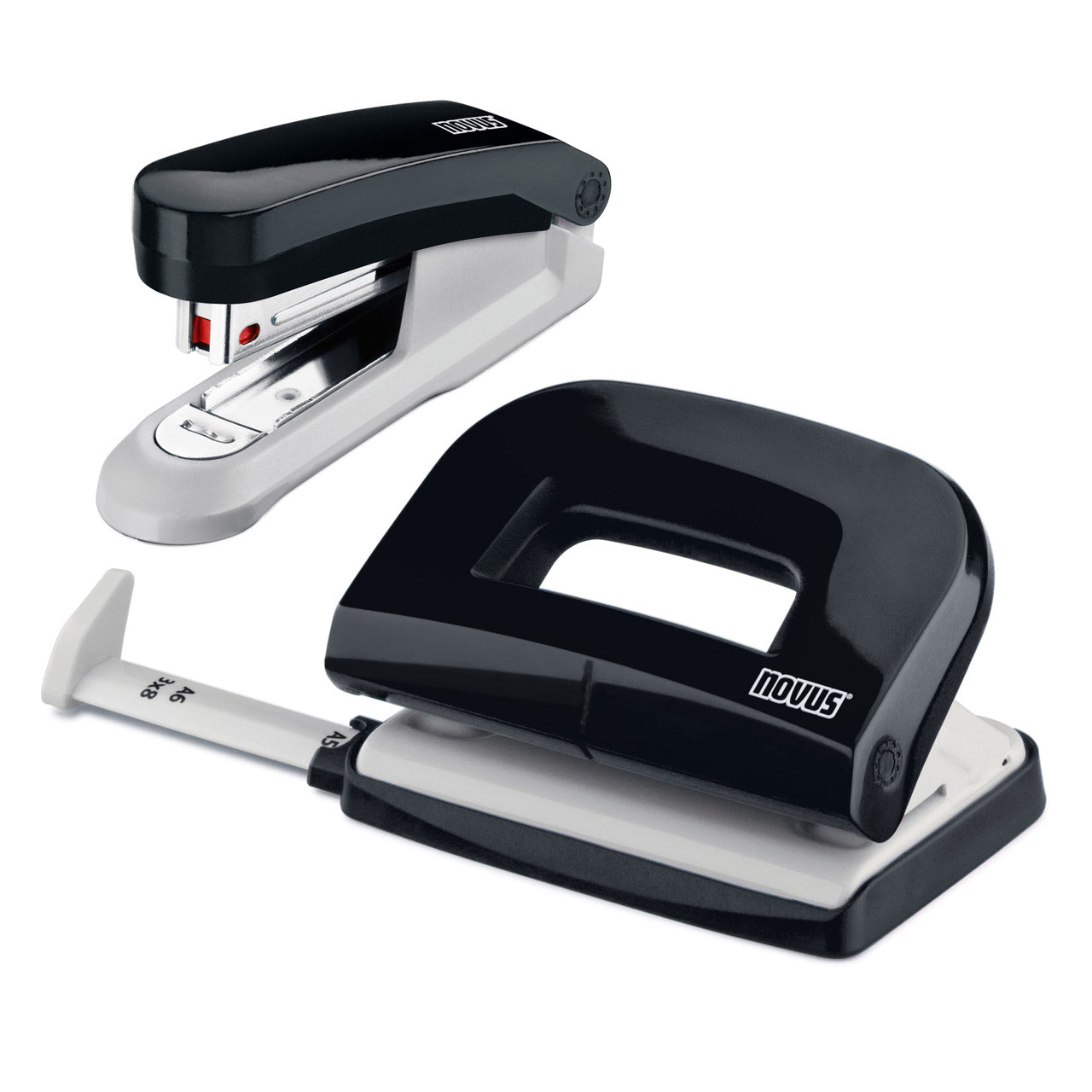 Novus-Locher-Tacker-Bueroset-Evolution-Twin-Set-schwarz