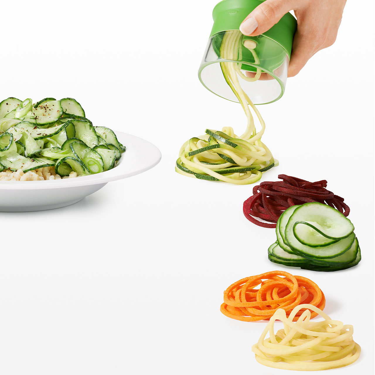 OXO_Spiralschneider_drei-klinengen-Gemuesespaghetti_schnitt