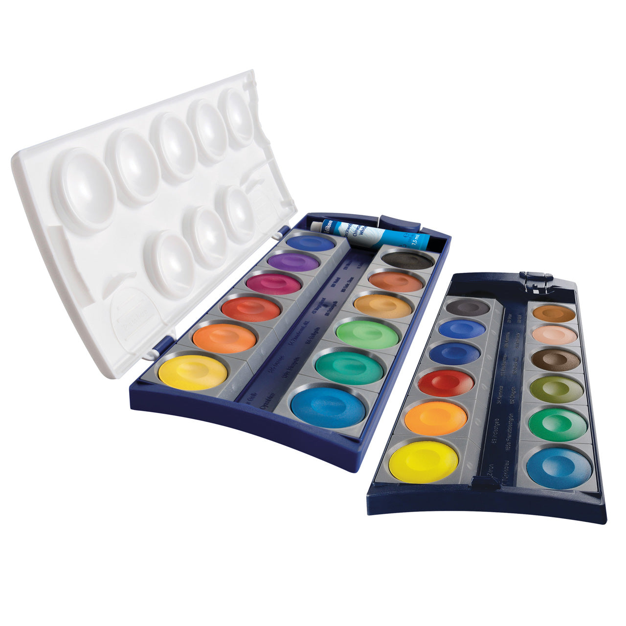 Pelikan-Deckfarbkasten-K24-malkasten-24-farben-offen-lafueliki