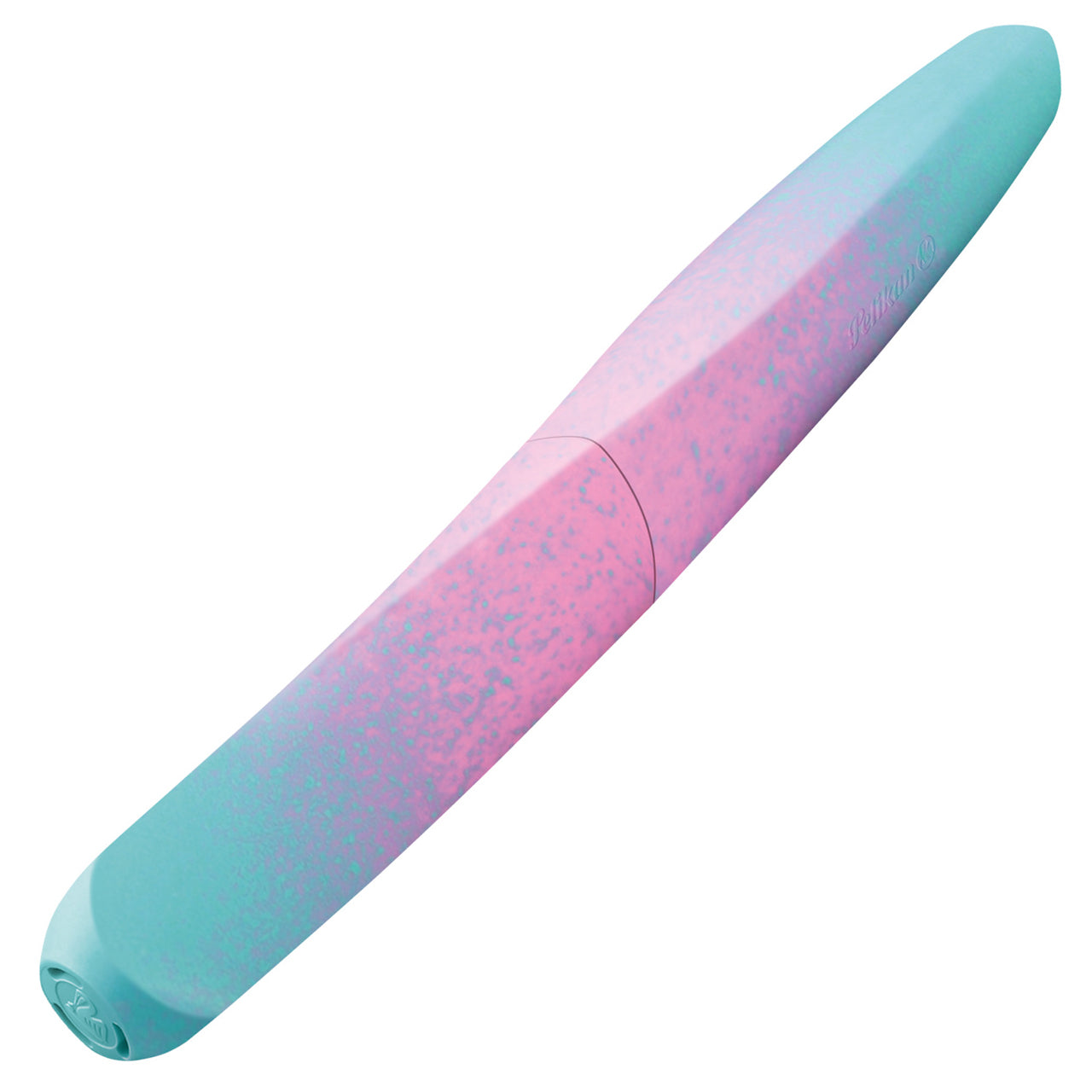 Pelikan-Fueller-Twist-Color-Edition-M-Feder-mint-rose-linkshaender-Rechtshaender-geschlossen-lafueliki