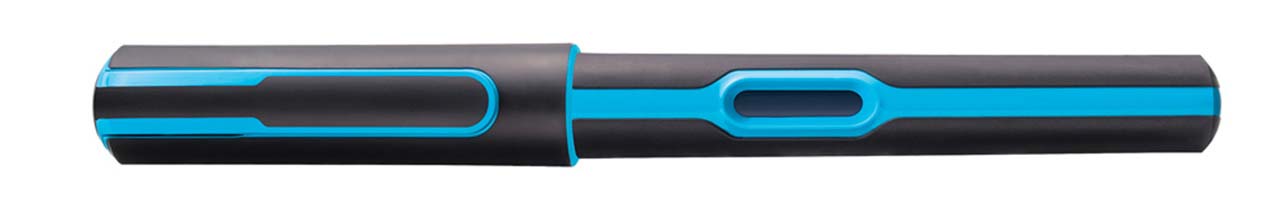 Pelikan-Fuellhalter-Style-fuer-Linkshaender-Rechtshaender-stift-neonblau