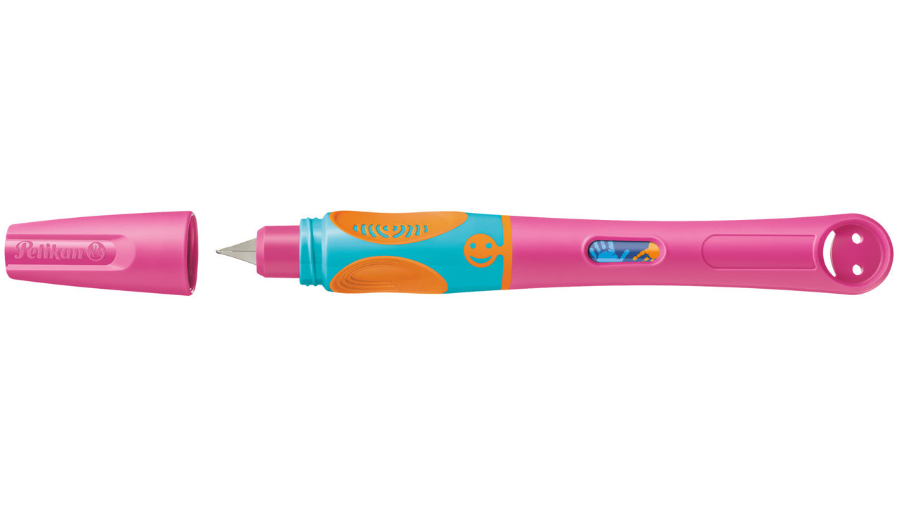 Pelikan-Griffix-Fueller-820301-Lovely-Pink-Rechtshaender-Kappe-offen-lafueliki