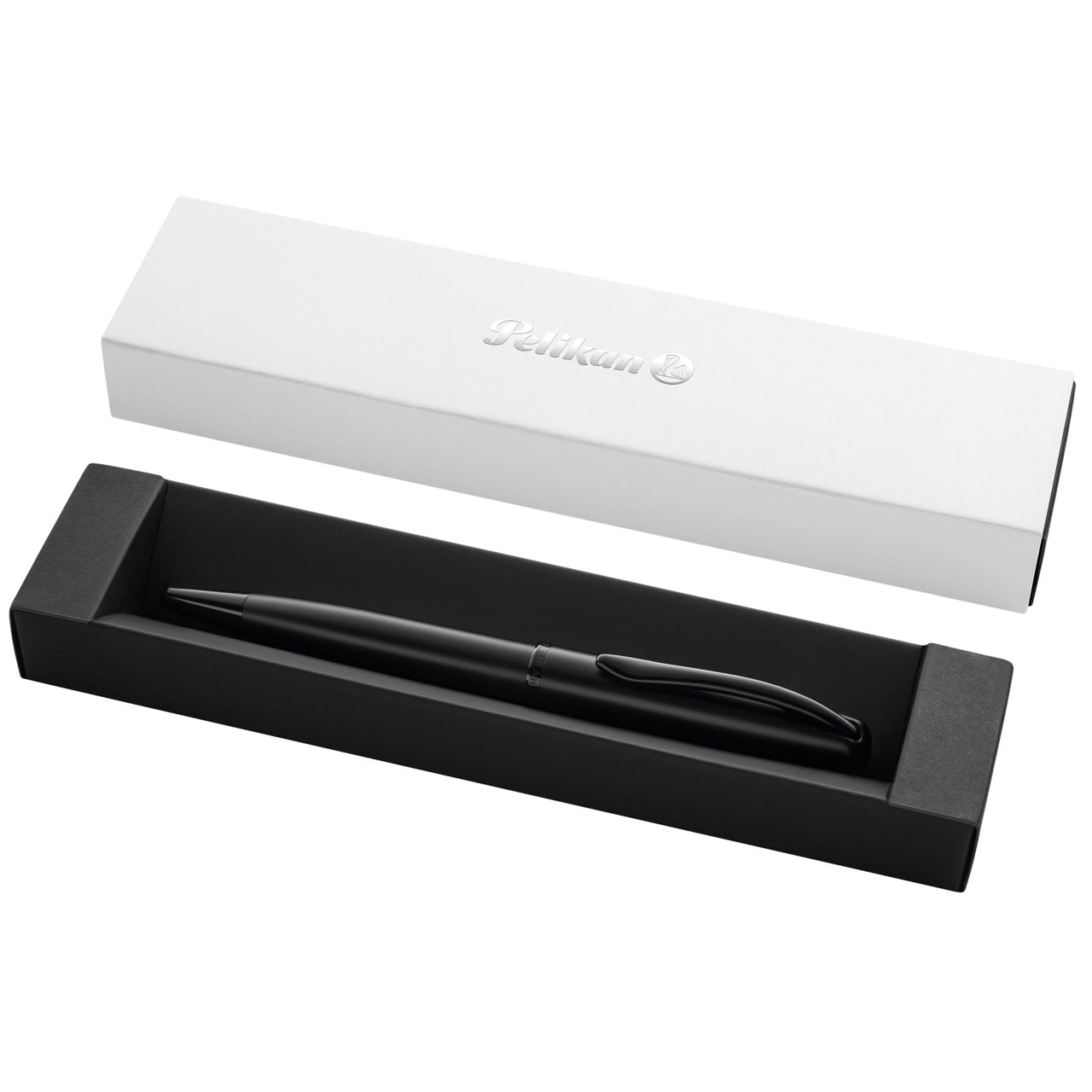 Pelikan-Jazz-Noble-Elegance-schwarz-carbon-kugelschreiber-offen-online-kaufen-lafueliki