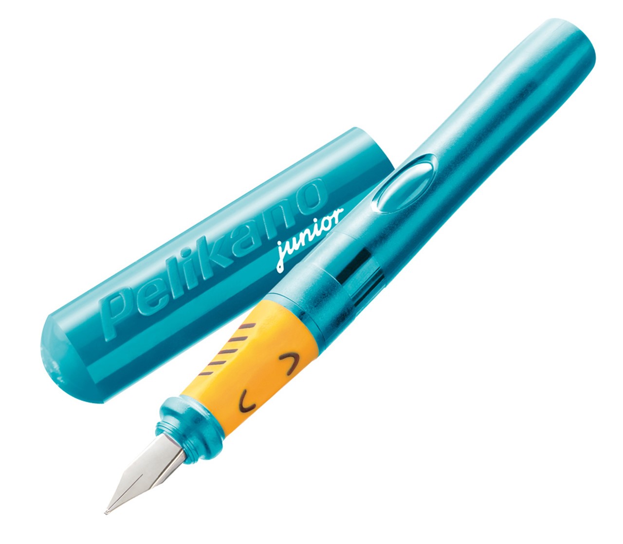 Pelikan-Schulfueller-Pelikano-Junior-fuer-Rechtshaender-tuerkis
