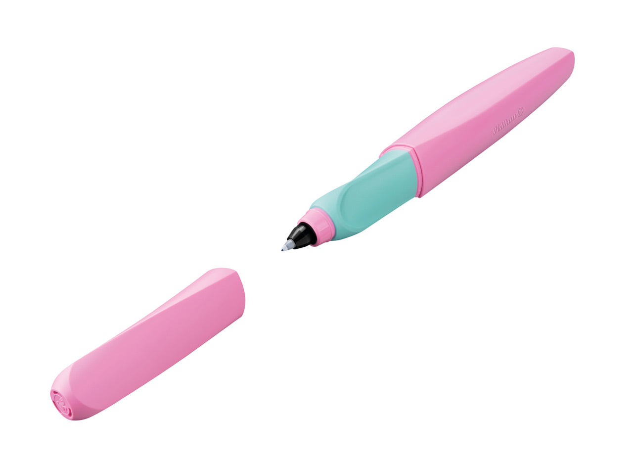Pelikan-Tintenroller-Twist-R457-Sweet-Lilac-Roller-kappe-offen-lafueliki