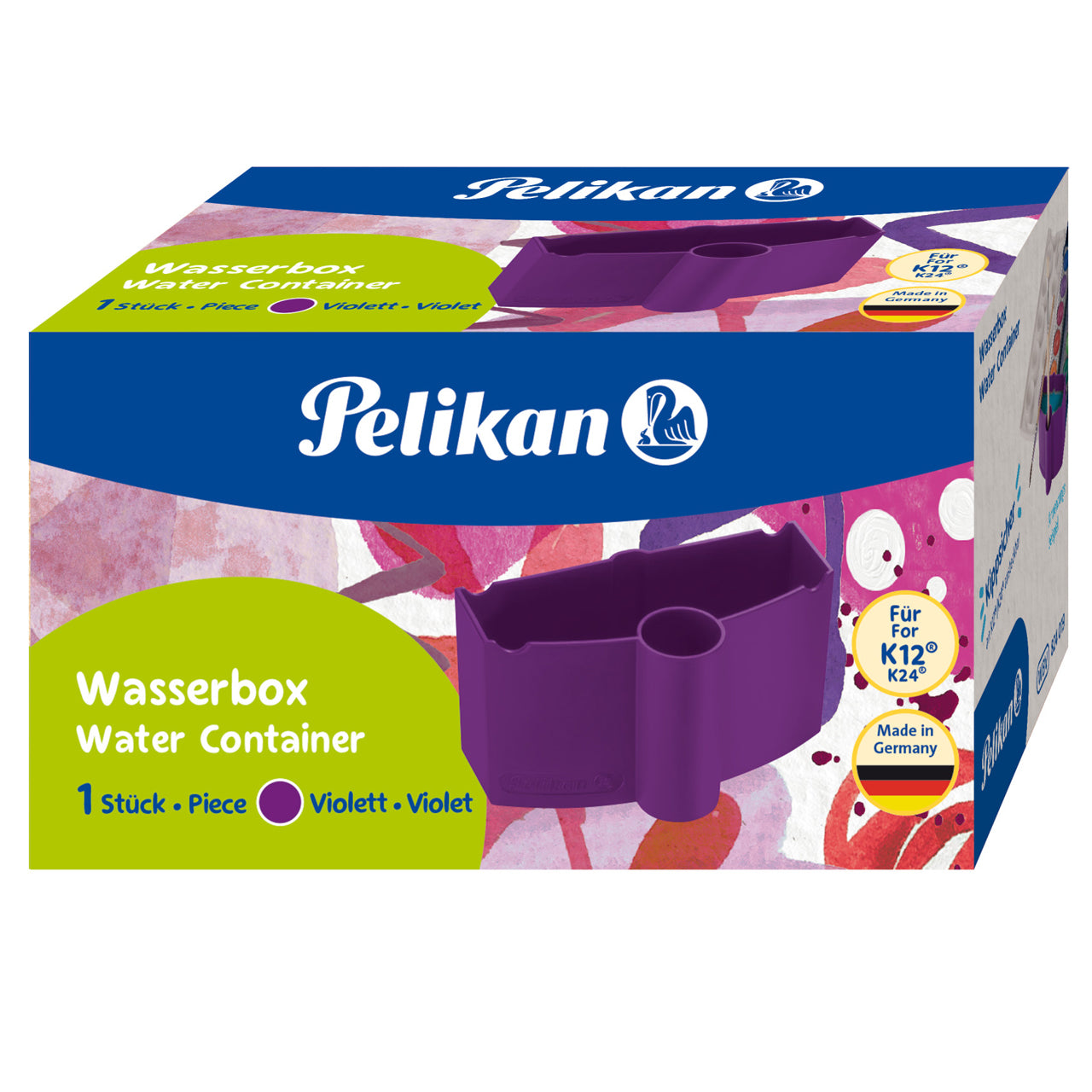 Pelikan-Wasserbox-fuer-deckfarbkasten-K12-K24-violett-824019-ovp-lafueliki