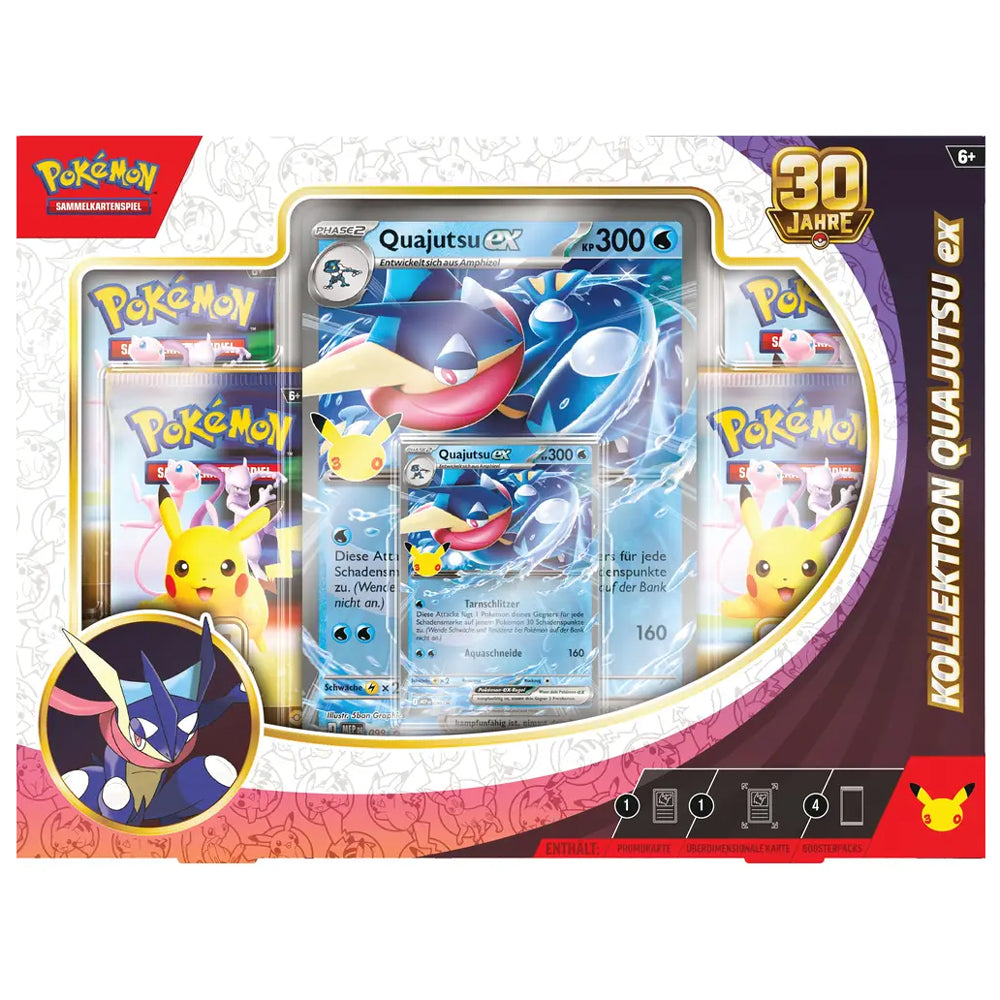 Pokémon 30 Jahre Kollektion · Quajutsu-ex · Deutsch