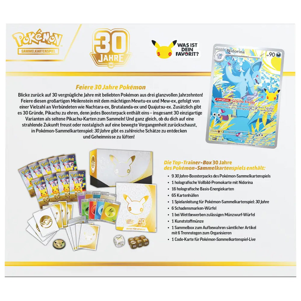 Pokémon 30 Jahre Top-Trainer-Box · Deutsch · TTB