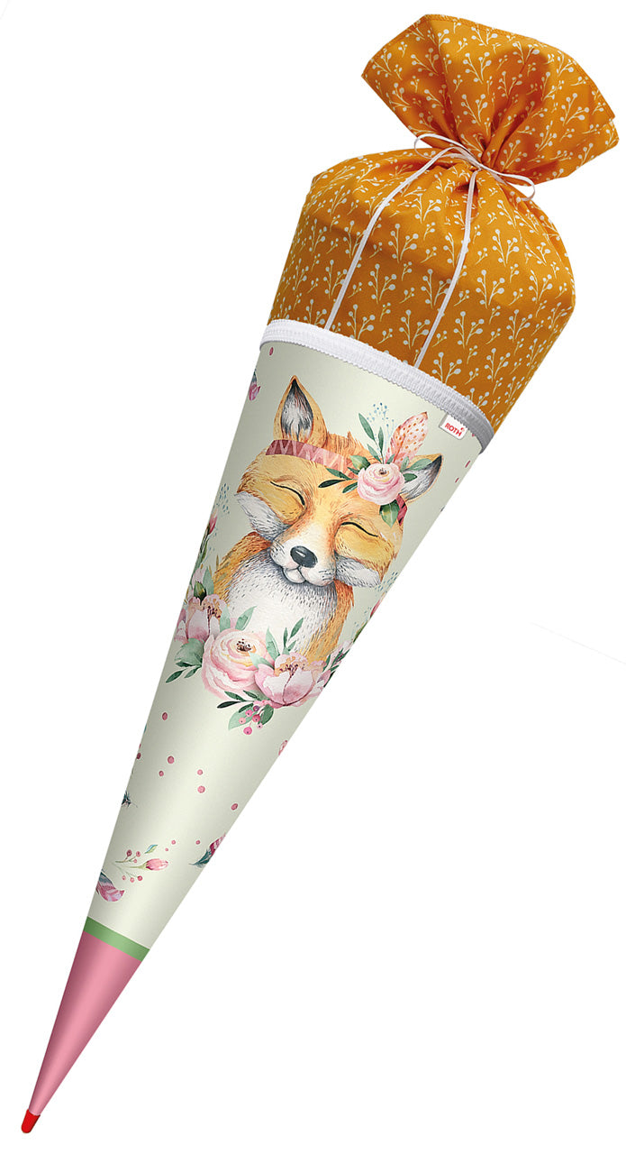 ROTH-Motiv-Schultuete-Lieblingsstueck-fuchs-fox-70-cm-orange-maedchen-mit-Stoffverschluss-677315-lafueliki