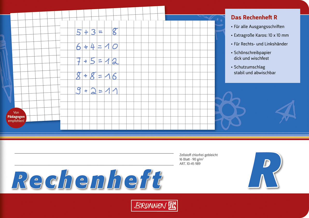 Rechenheft - R - A5 - quer Brunnen 1 Klasse