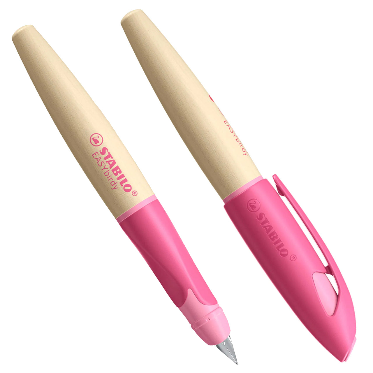 STABILO Schulfüller EASYbirdy Timber · Linkshänder · Anfängerfeder A