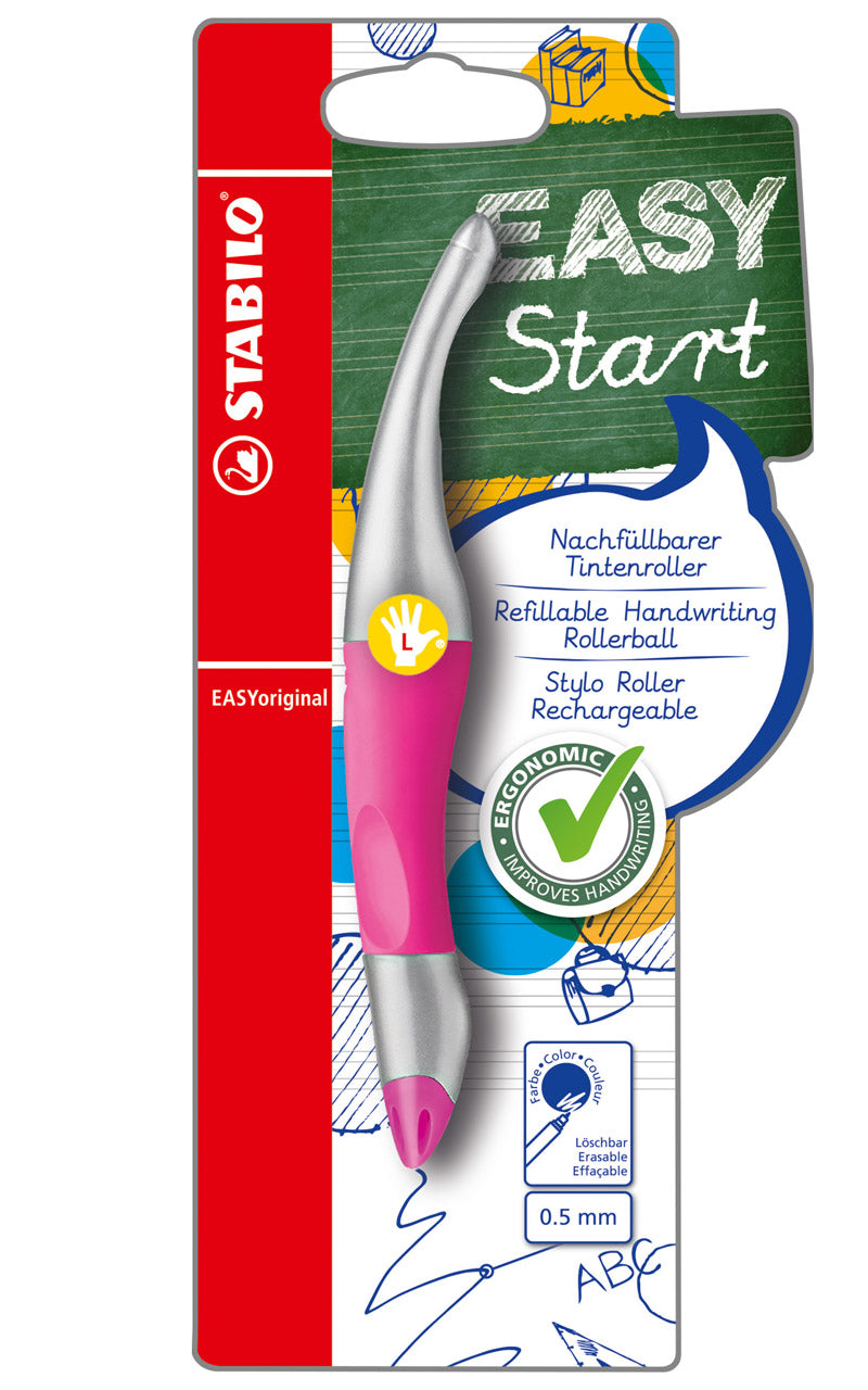 STABILO-Tintenroller-EASYoriginal-metallic-pink-Linkshaender-ovp-lafueliki