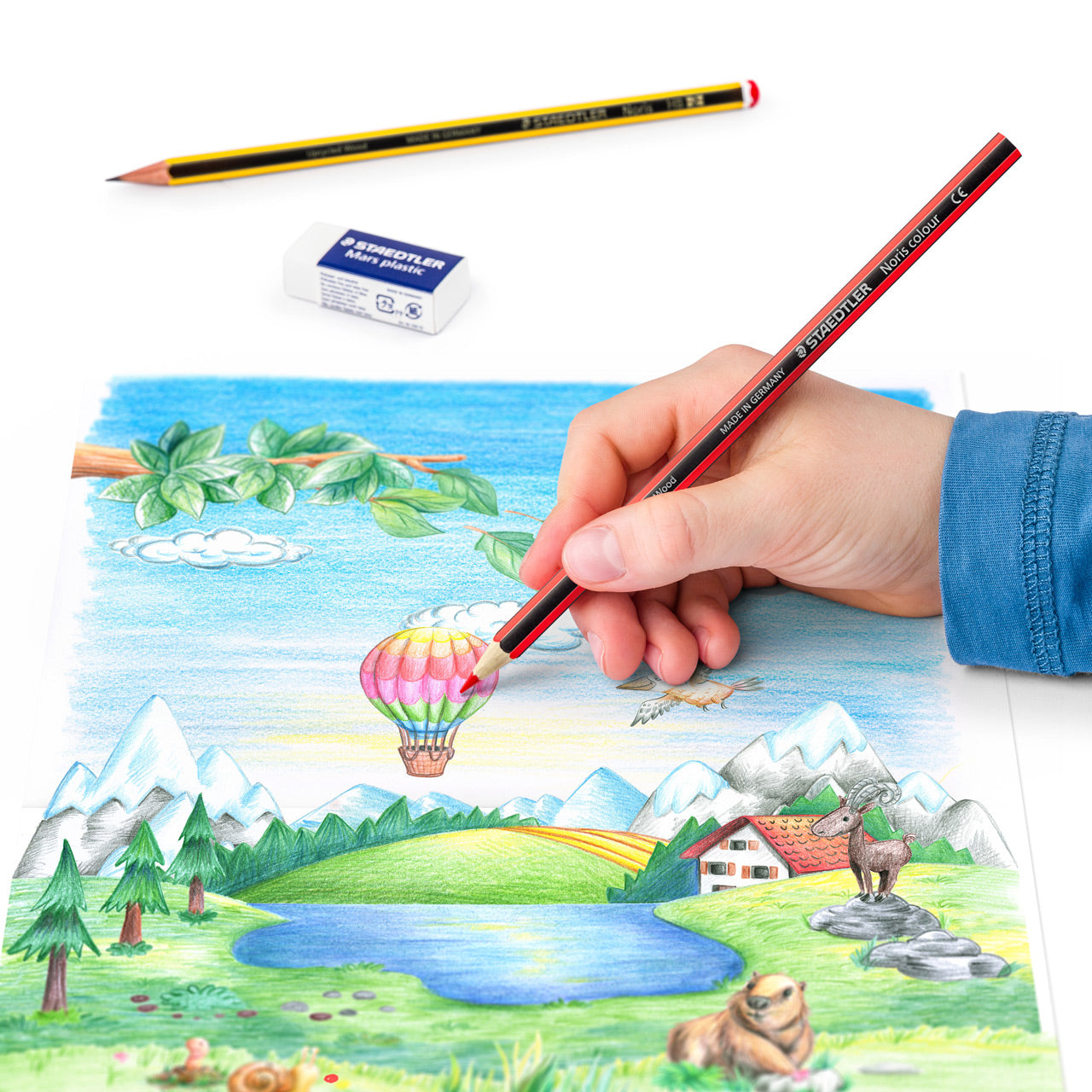STAEDTLER-Noris-Buntstift-12er-Set-inkl-Bleistift-Radierer-Anwendung-lafueliki