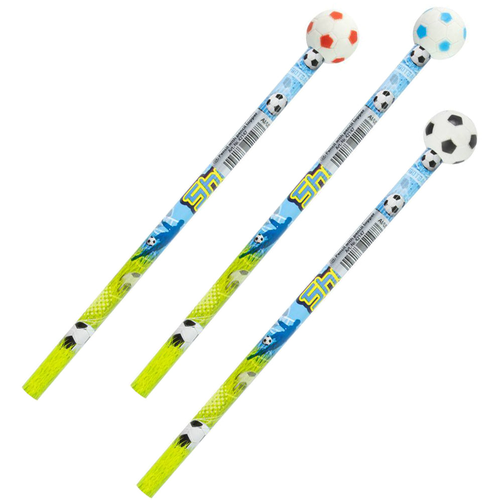 STYLEX Bleistift mit Stiftbeschwerer Radiergummi · Fußball