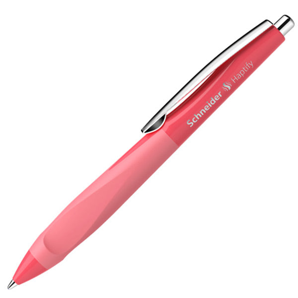 Schneider-Kugelschreiber-Haptify-coral-rosa-lafueliki