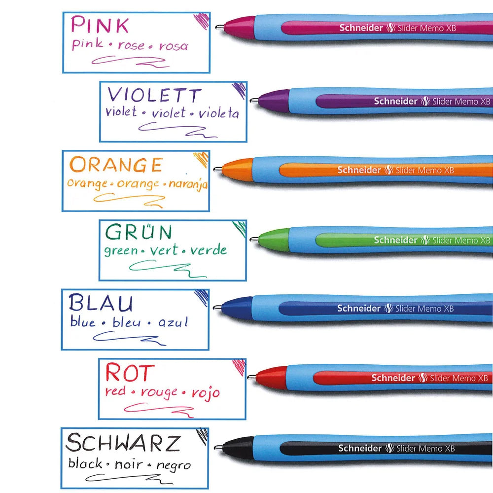 Schneider Slider Memo · Kugelschreiber XB · Soft-Touch