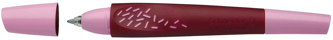 Schneider-Tintenroller-Breeze-roller-Linkshaender-Rechtshand-rosa-kappe