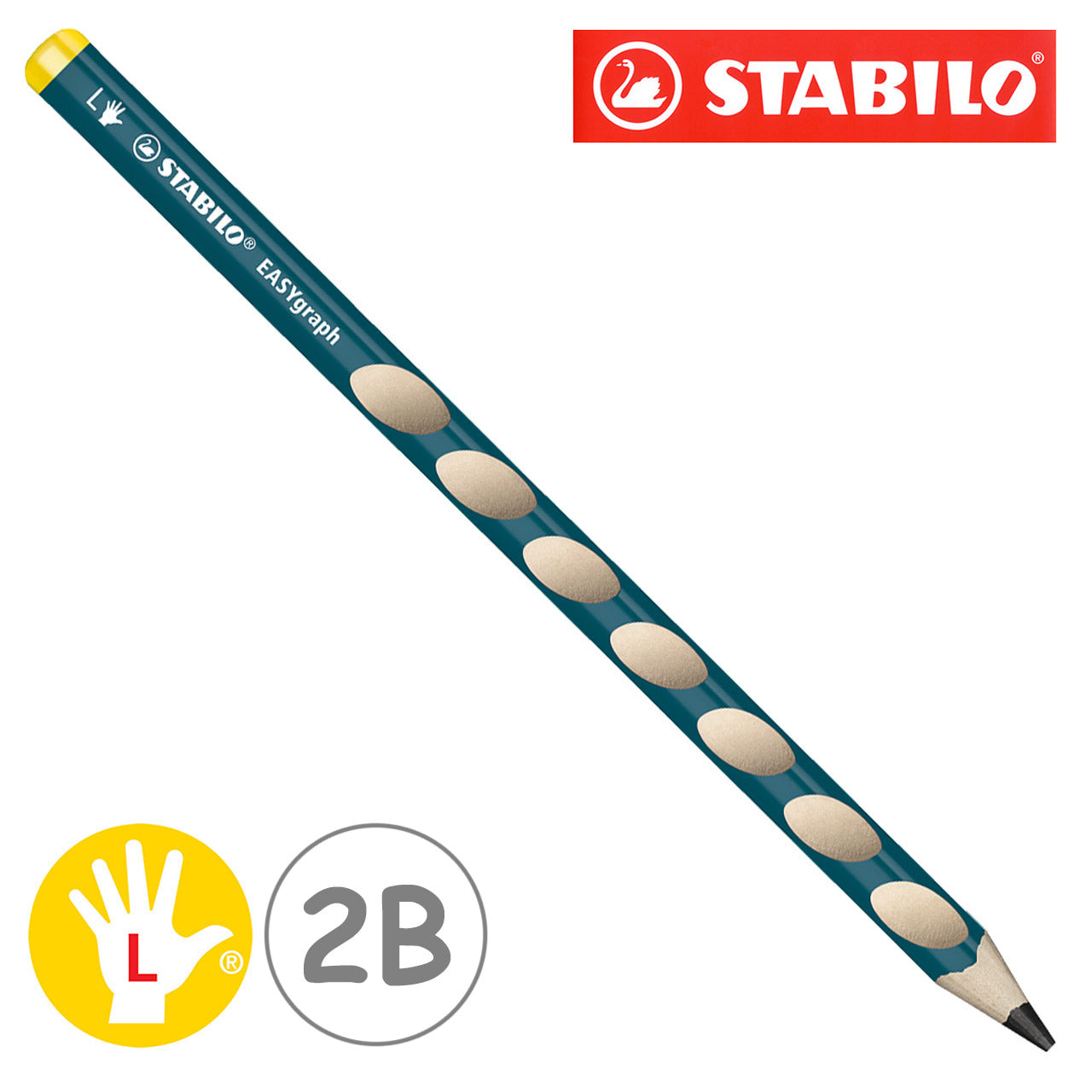 Stabilo-easy-graph-Bleistift-2B-Linkshaender-petrol-lafueliki