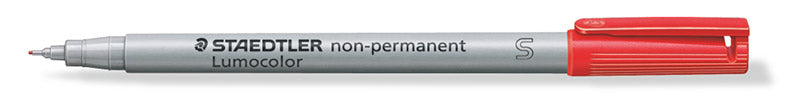 Staedtler-Lumocolor-non-permanent-Folienstift-rot-s-offen