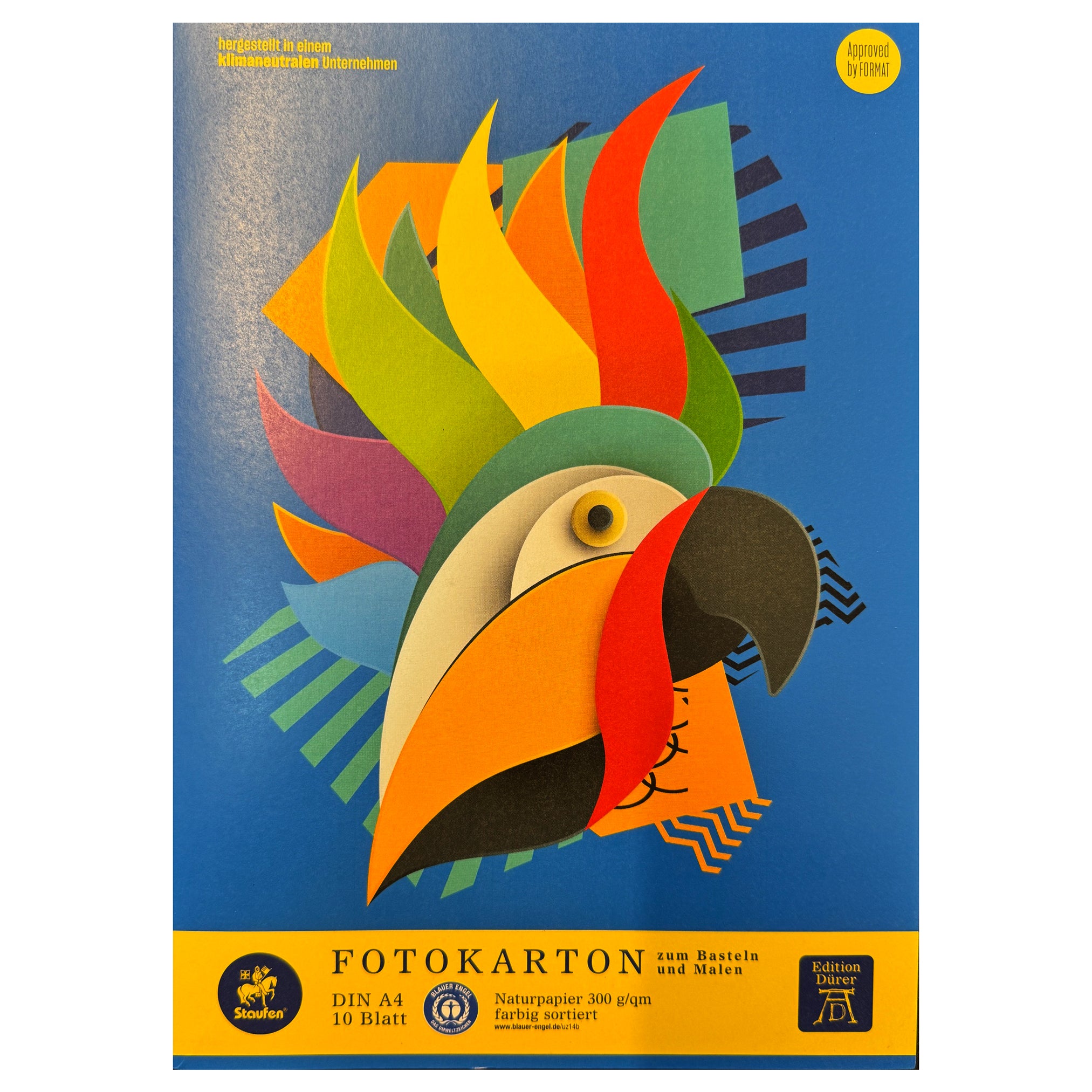 Staufen Fotokarton A4 · Block · 10 Farben · 300 g/m²