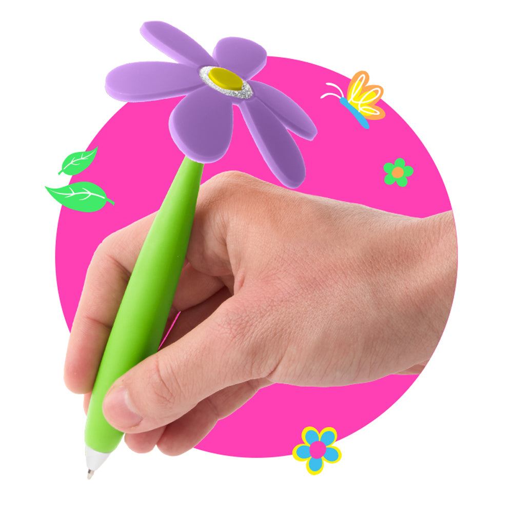 Trendhaus Kugelschreiber Blume · mit Blumentopf